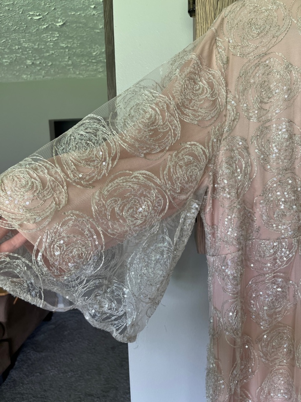 Dainty Jewells Blush Pink Sequin Dress | 2XL - Picture 3 of 8